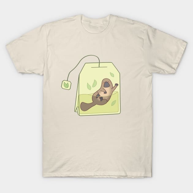 Plateapus - cute platypus in a tea bag T-Shirt by ballooonfish